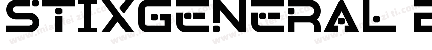 STIXGeneral Bold It字体转换